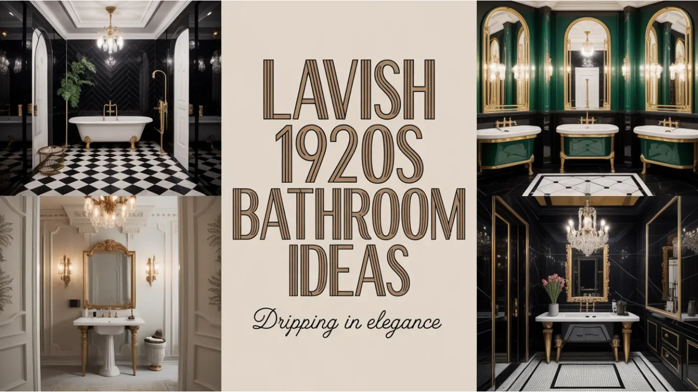 Lavish 1920s Bathroom