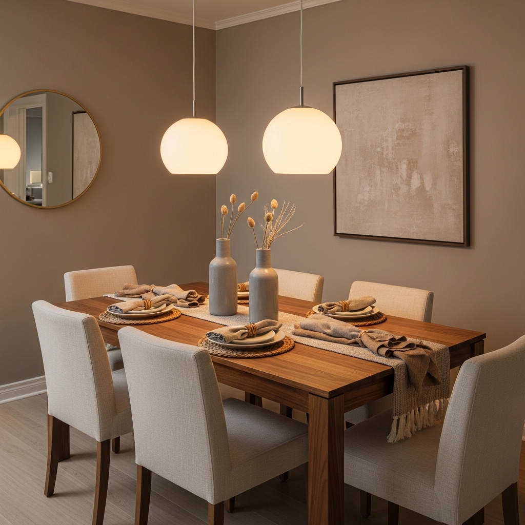 16 Neutral Dining Room Decor Ideas for Modern Homes 4 MIXED TONES