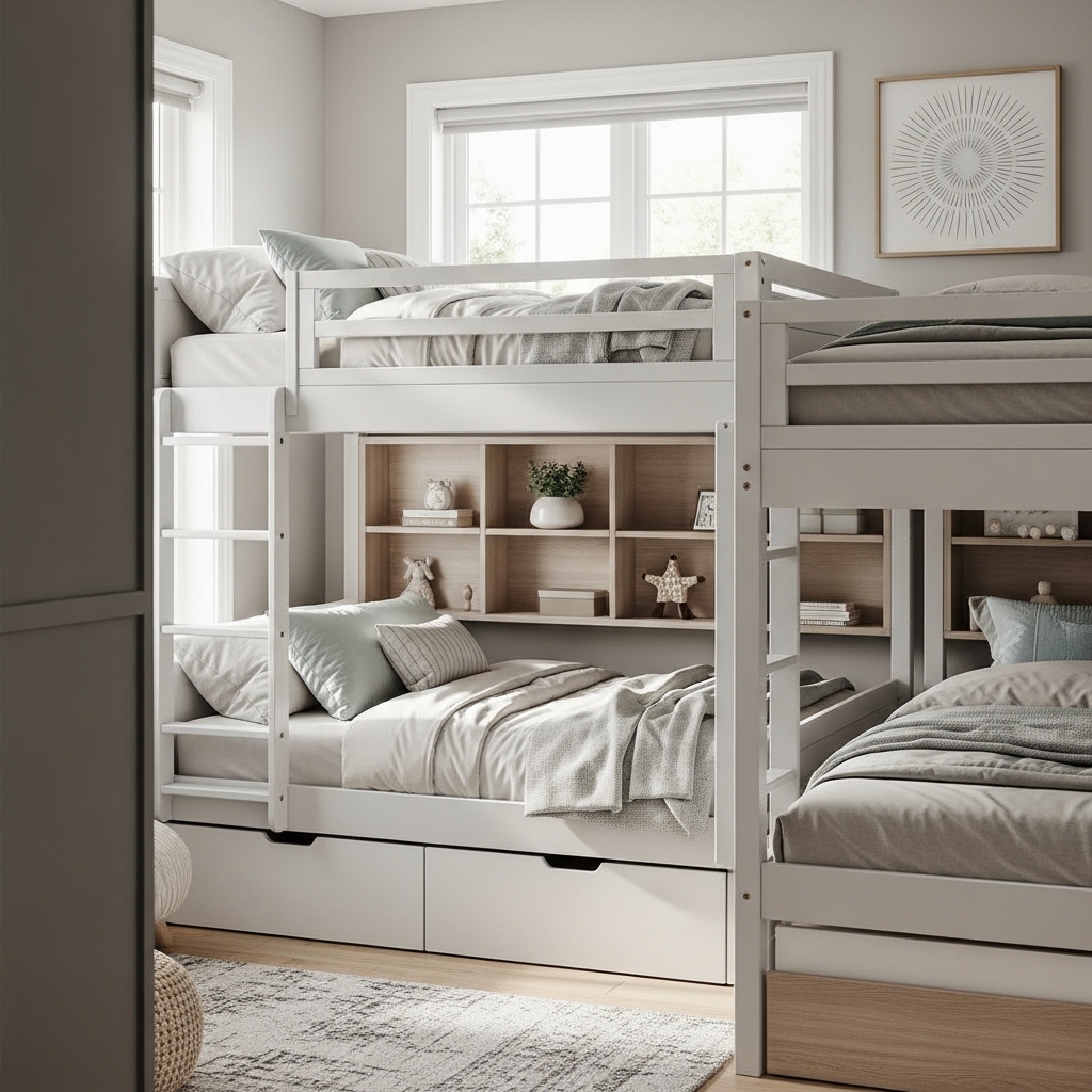 19 Kids Bedroom Ideas: Creative & Fun Designs You’ll Love 3 Maximize Space with Clever Bunk Bed Designs