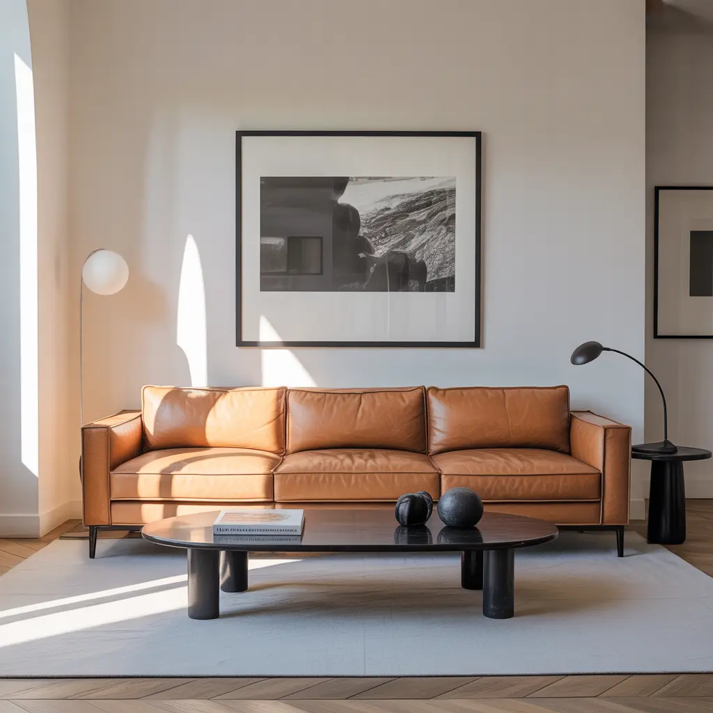 18 Black and Tan Living Room Ideas for Timeless, Sophisticated Comfort 7 Minimalist Black Frames