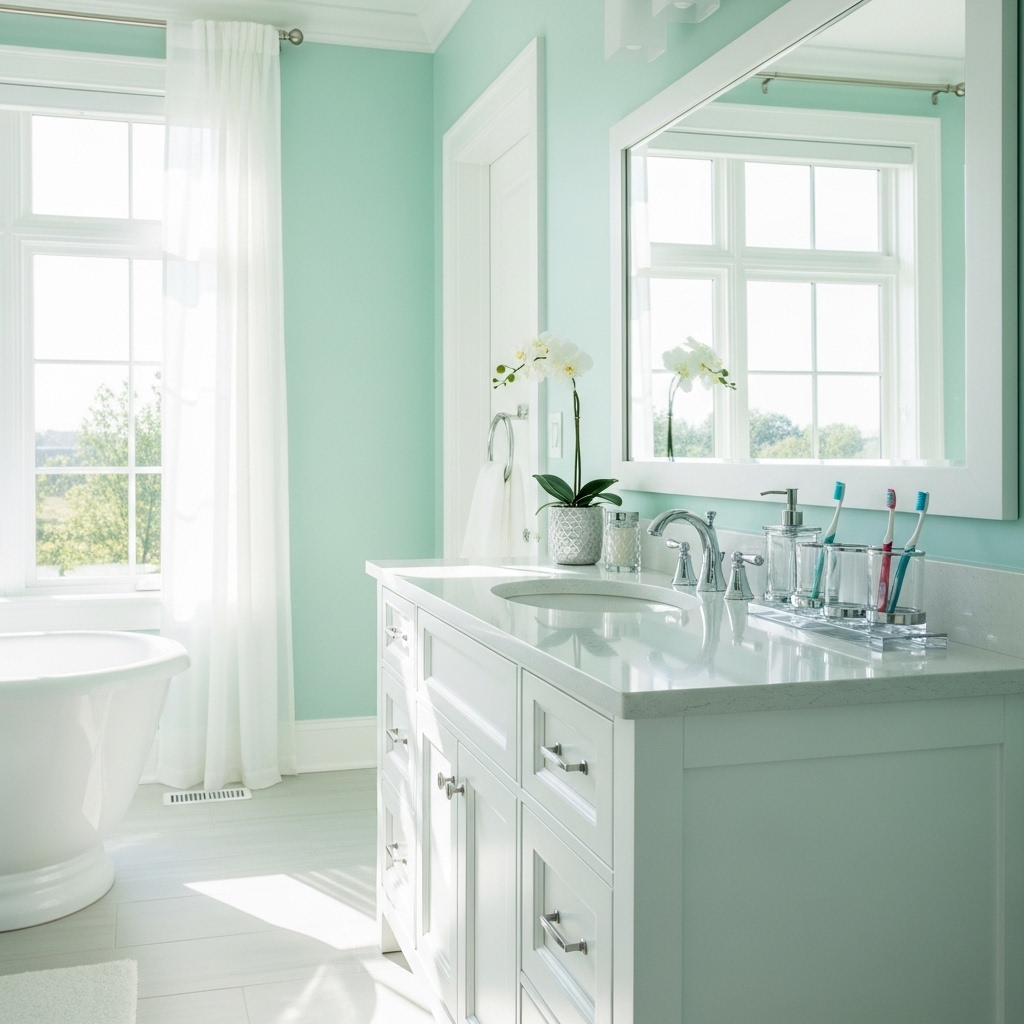 29 Enchanting Girly Bathroom Decor Ideas for a Whimsical Touch 19 Minty Fresh Makeover