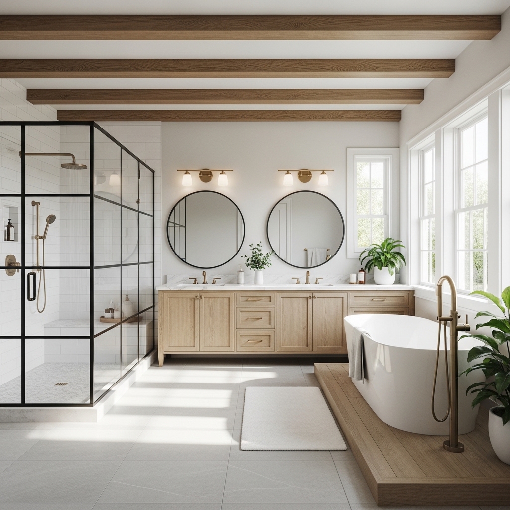 14 Stunning Joanna Gaines Bathroom Transformations 15 Modern Farmhouse Luxury Suite