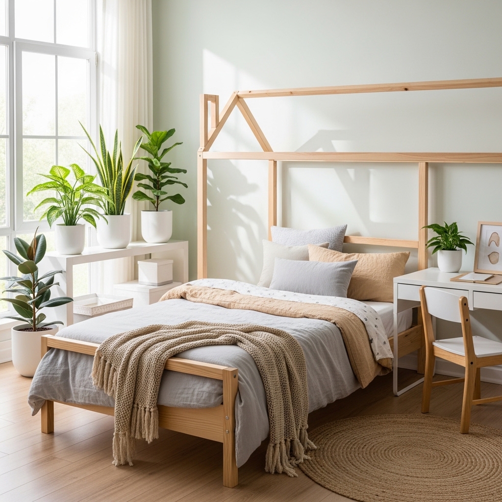 19 Kids Bedroom Ideas: Creative & Fun Designs You’ll Love 13 Natural Elements with Wood and Greenery