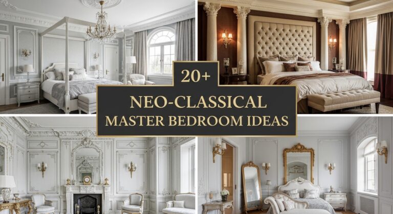 Neo-Classical Master Bedroom Ideas