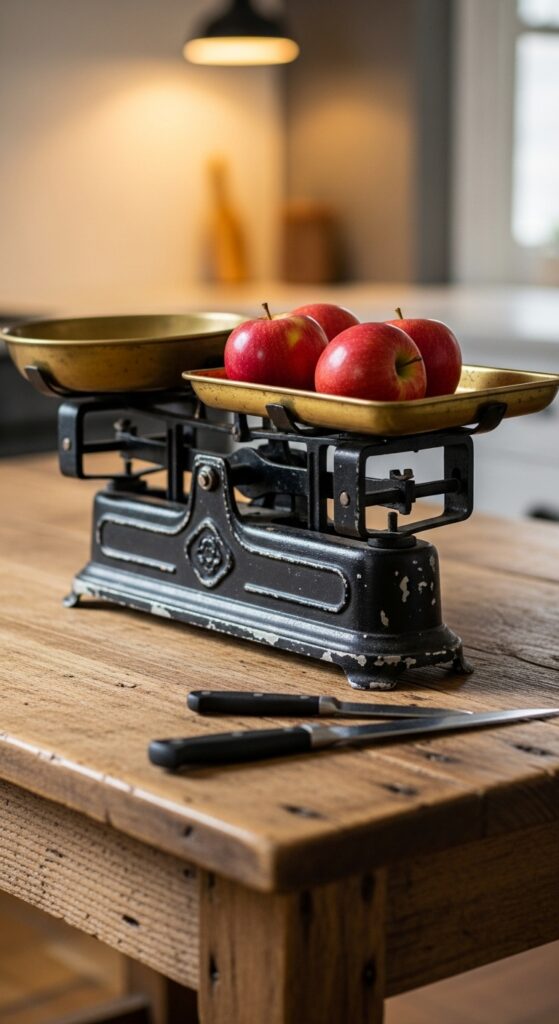 French Country Kitchen Decor: 21 Lived-In Cozy Looks 20 Old-Fashioned Kitchen Scales