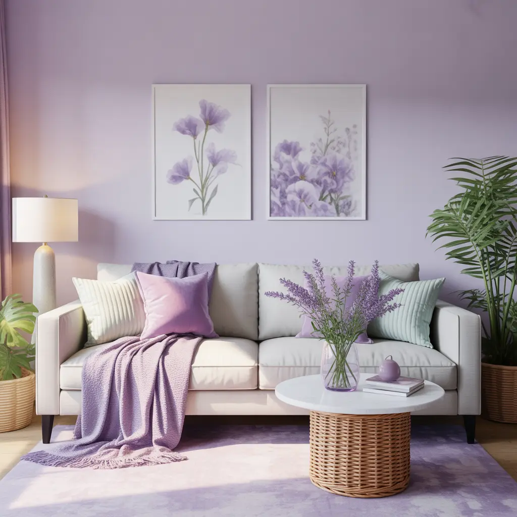 Pastels and Purple Soft and Romantic