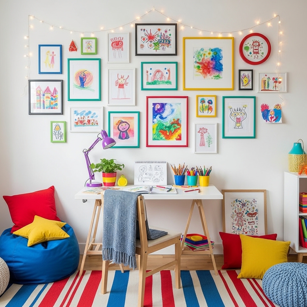 19 Kids Bedroom Ideas: Creative & Fun Designs You’ll Love 7 Personalize with DIY Wall Art and Creative Displays