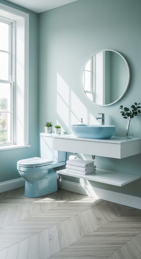 13+ Budget-Friendly Ideas for a Stunning Bathroom Makeover 2 Refresh the Space With Paint and Purposeful Color