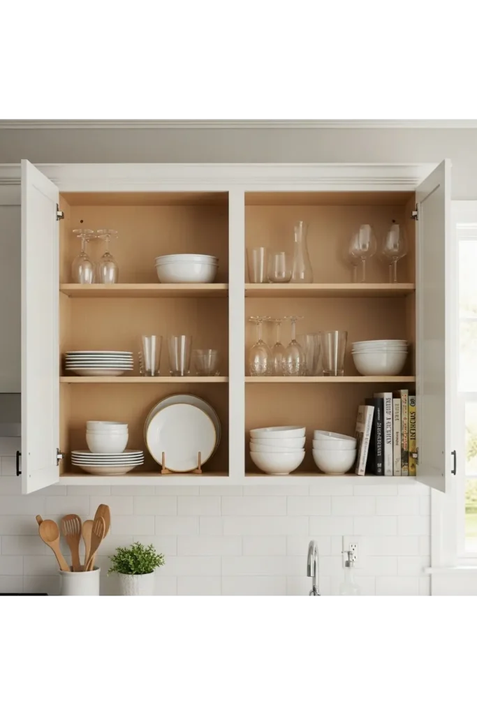 Remove Cabinet Doors for an Open-Shelving Look
