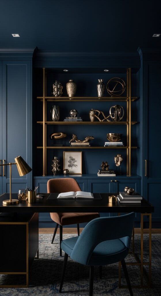 Rich Navy or Moody Blue Walls