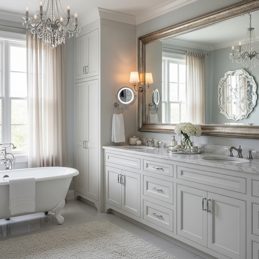 29 Enchanting Girly Bathroom Decor Ideas for a Whimsical Touch 16 Satin Pearl Polish