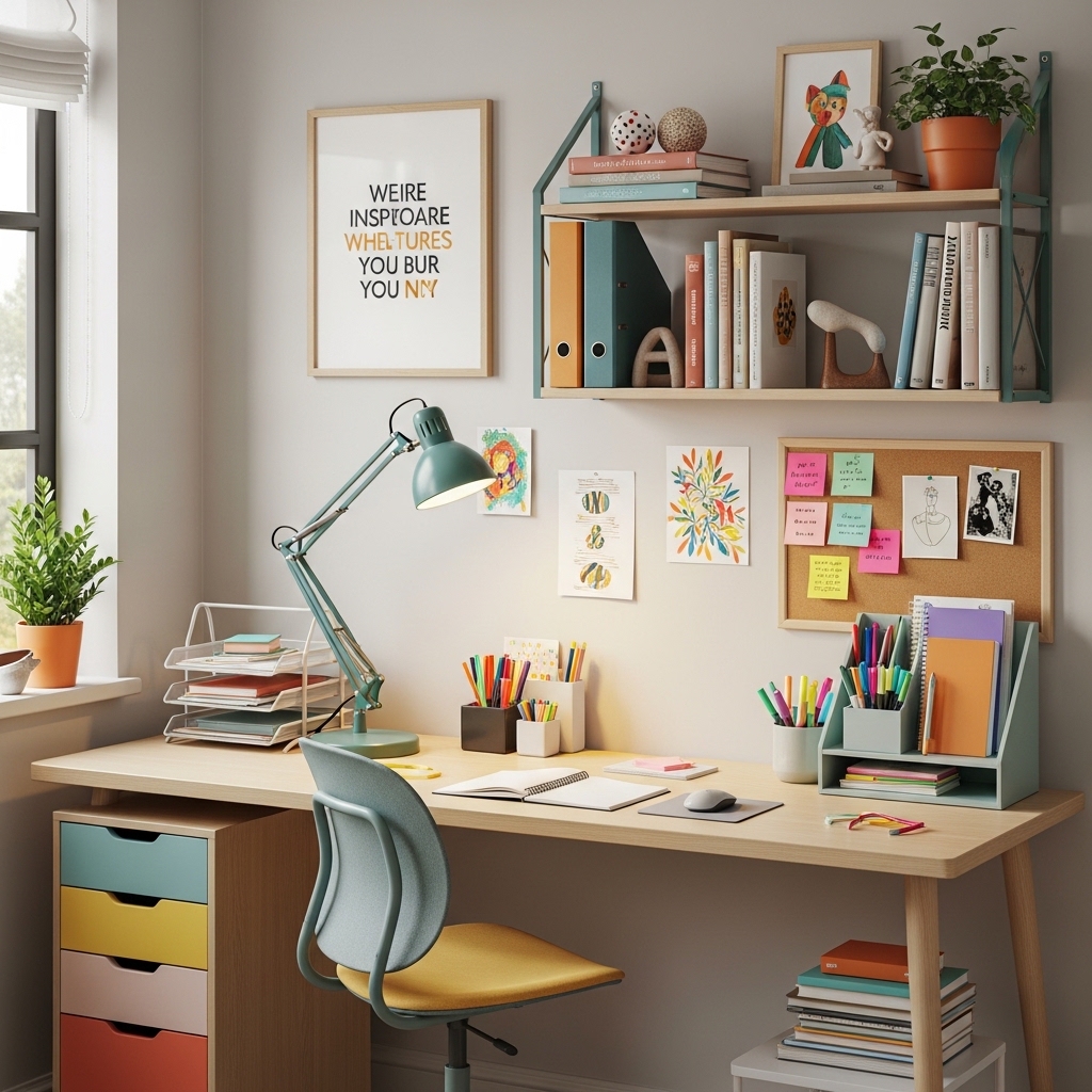 19 Kids Bedroom Ideas: Creative & Fun Designs You’ll Love 9 Set Up a Fun and Functional Study Area