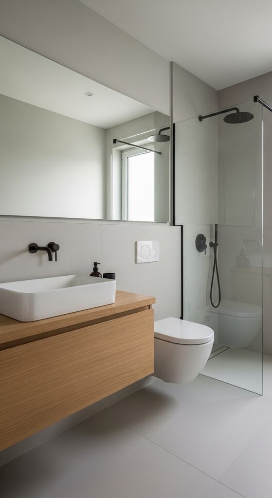 Small Bathroom Decor With Clean Lines
