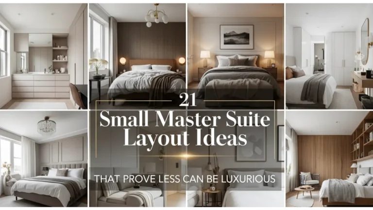 small master suite layout ideas