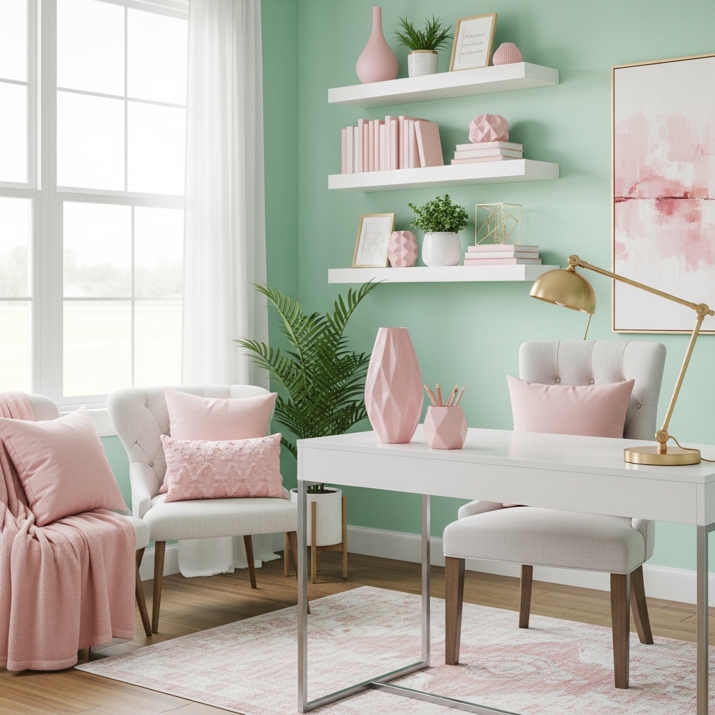 Soft Mint and Blush Sophistication