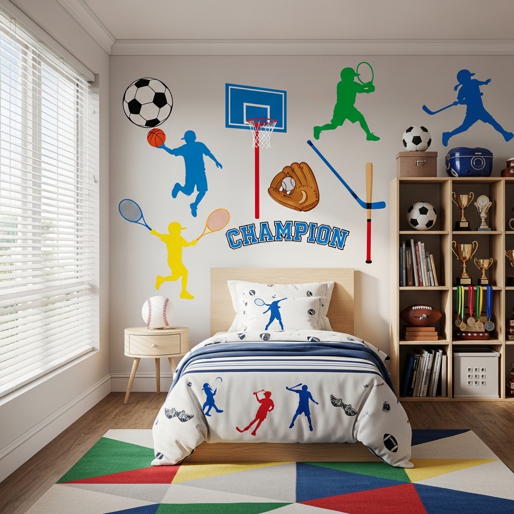 19 Kids Bedroom Ideas: Creative & Fun Designs You’ll Love 16 Sports-Themed Bedroom for Active Kids