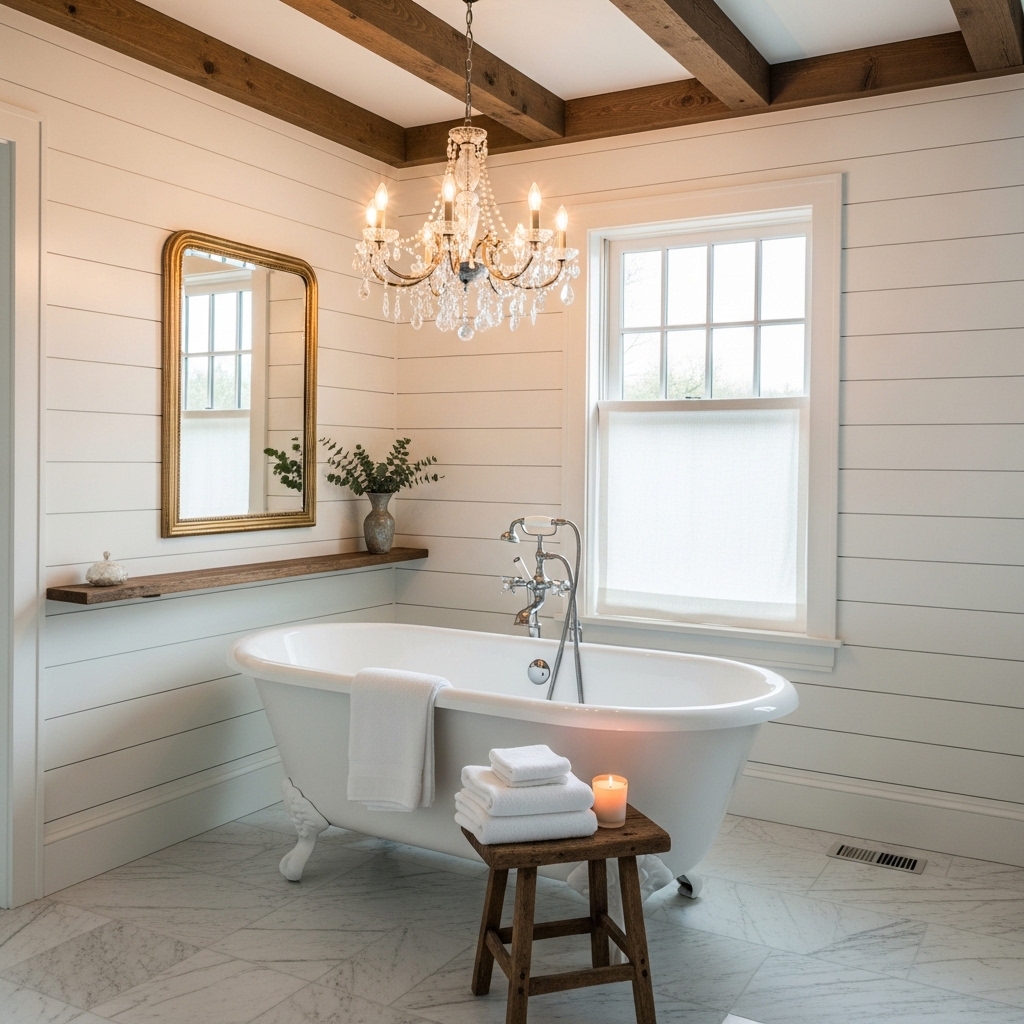 14 Stunning Joanna Gaines Bathroom Transformations 12 Statement Tub Showpiece