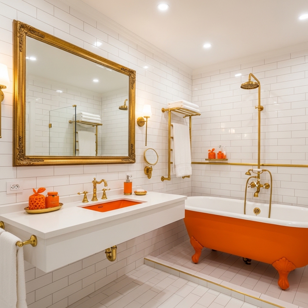 29 Enchanting Girly Bathroom Decor Ideas for a Whimsical Touch 18 Tangerine Dream