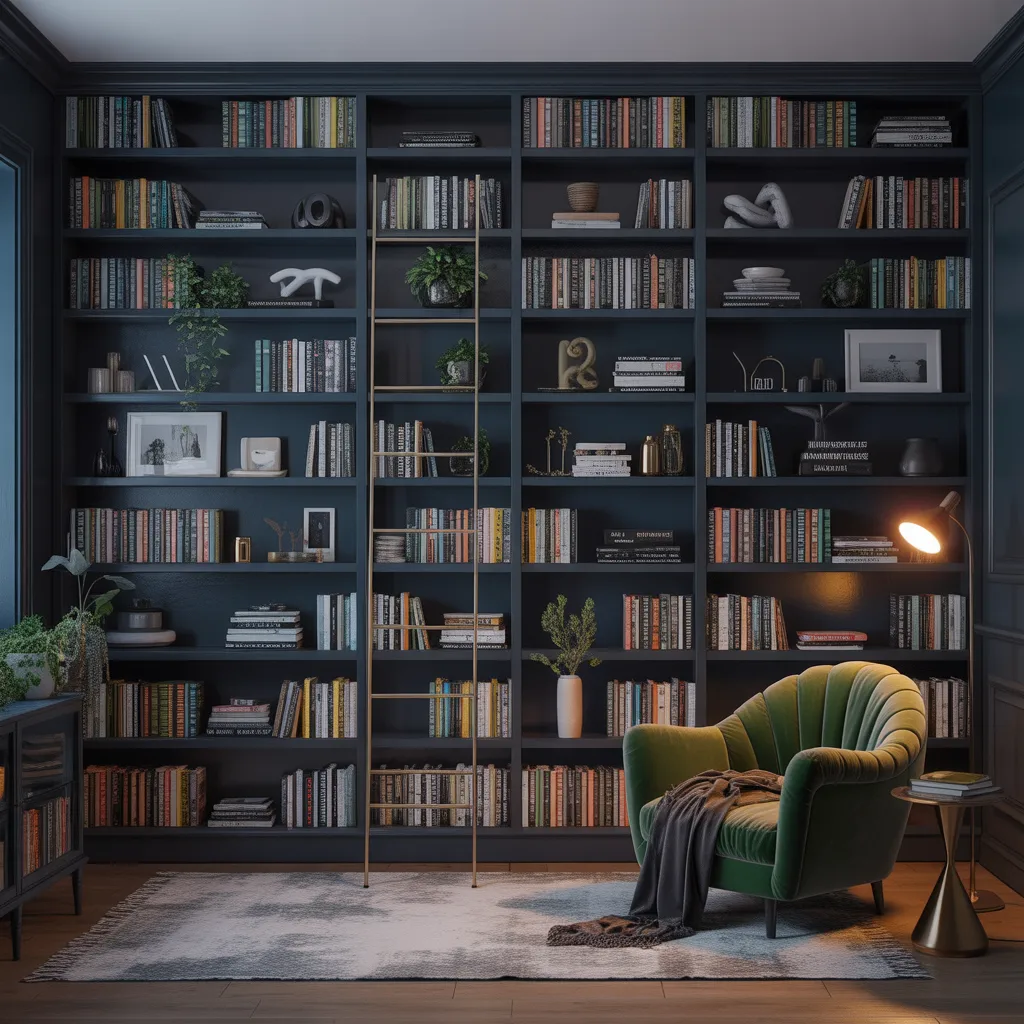 17 Brilliant Ikea Home Office Ideas You’ll Want to Copy Today 3 The Bold BILLY Library Wall