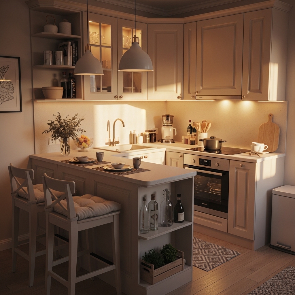 18 Small Kitchen Island Ideas That Combine Functionality with Style 6 The Cozy Breakfast Nook