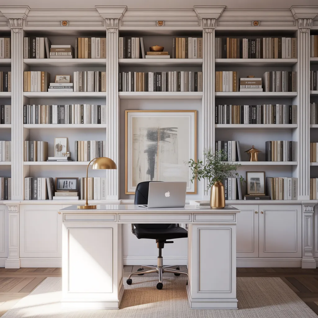 17 Brilliant Ikea Home Office Ideas You’ll Want to Copy Today 2 The Elegant BILLY Built-In Wall