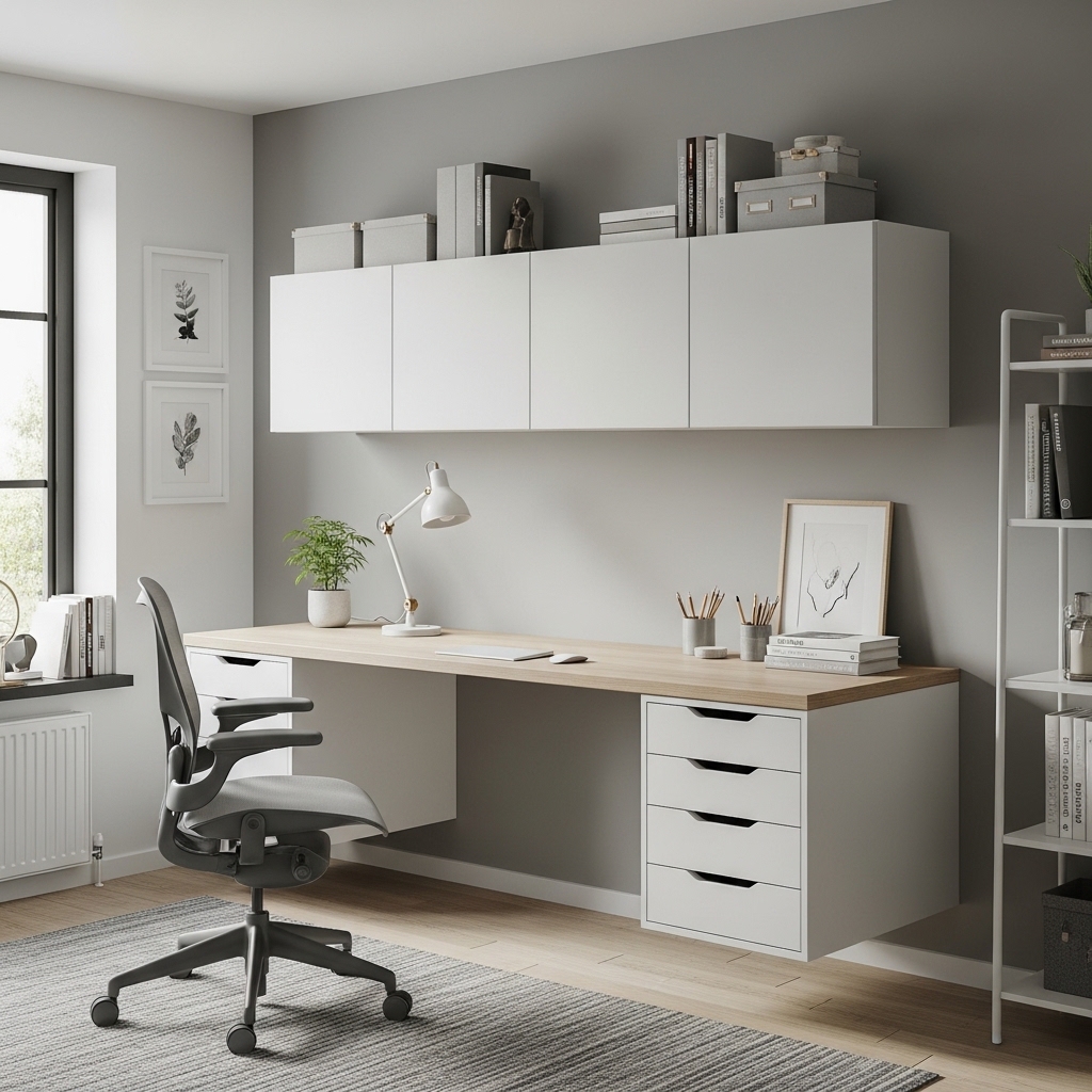 17 Brilliant Ikea Home Office Ideas You’ll Want to Copy Today 13 The Elevated BESTA EKBACKEN Combo