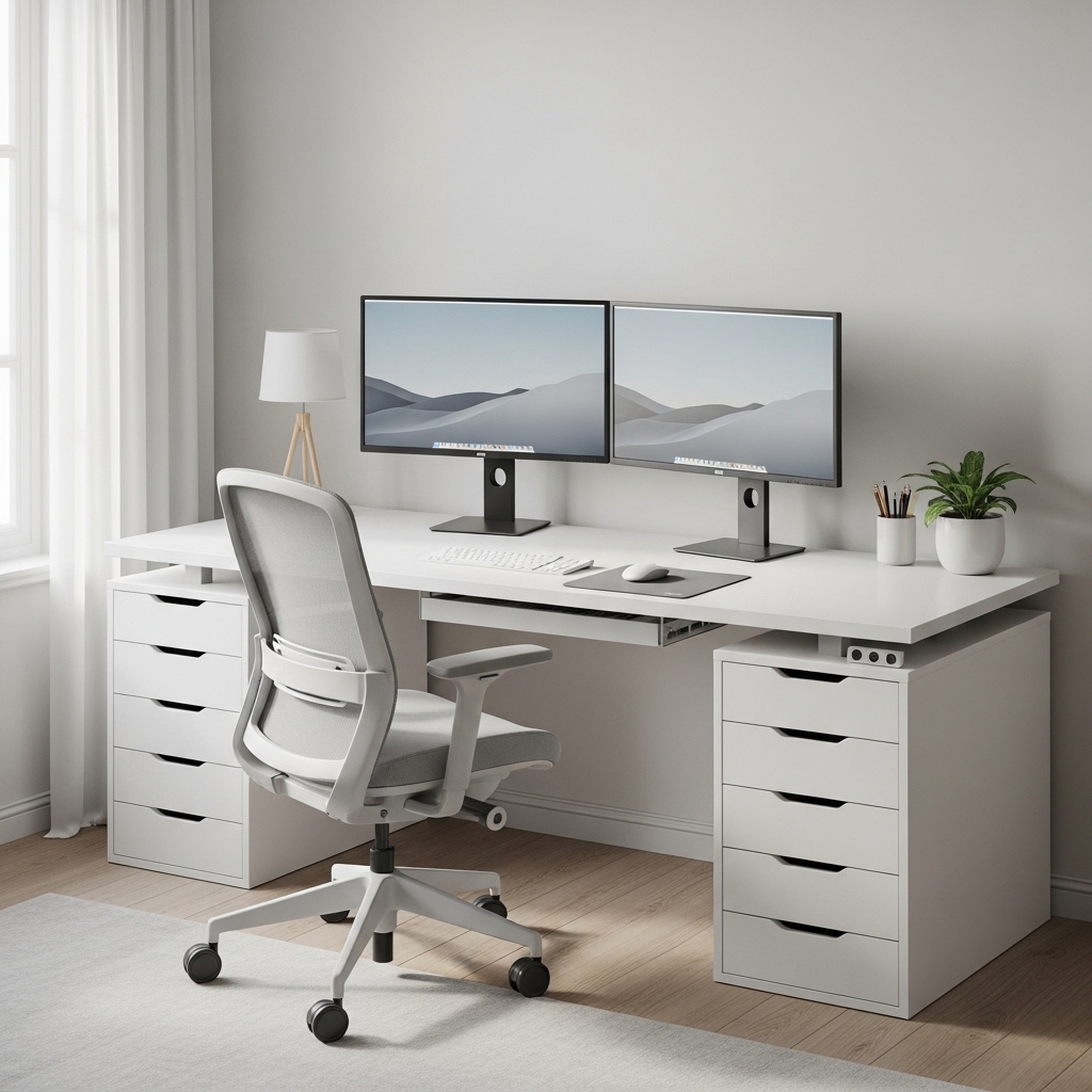 17 Brilliant Ikea Home Office Ideas You’ll Want to Copy Today 6 The Minimalist ALEX Tech Hub
