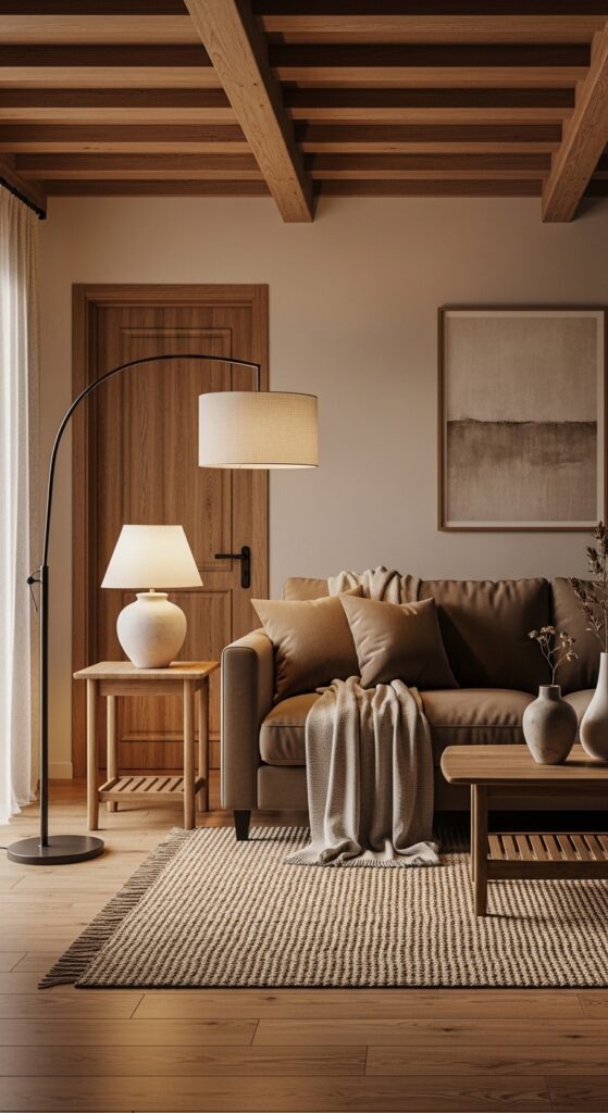 Timeless Elegance with Cozy Brown Couches