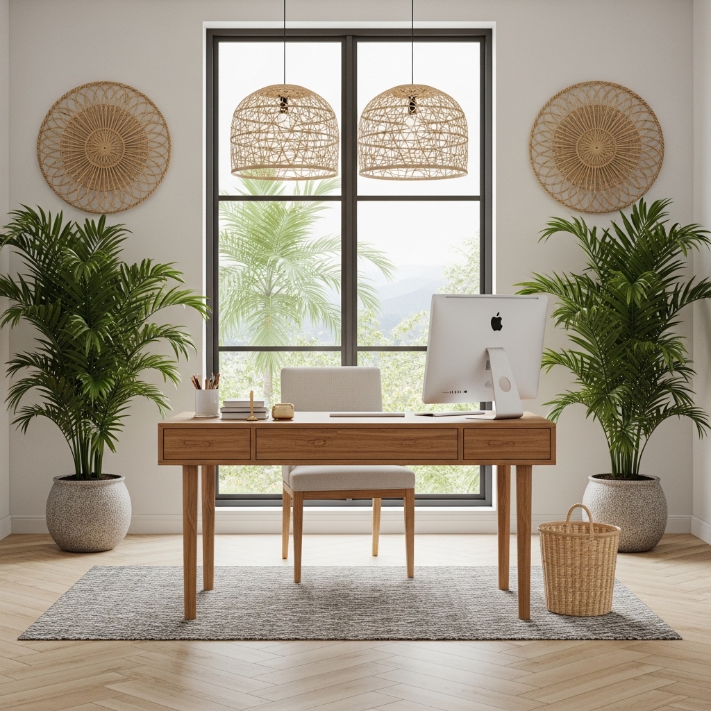 Tropical View Teak Workspace