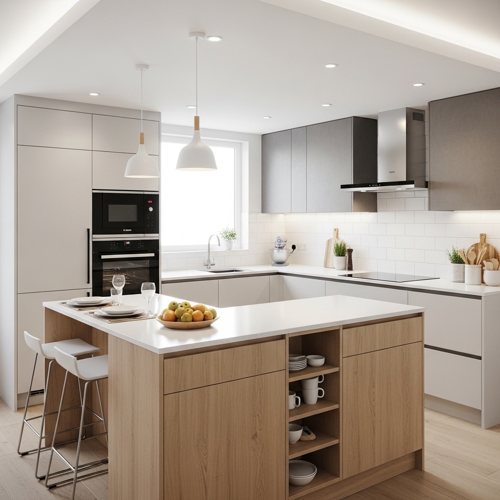 18 Small Kitchen Island Ideas That Combine Functionality with Style 11 U Shaped Kitchen Island