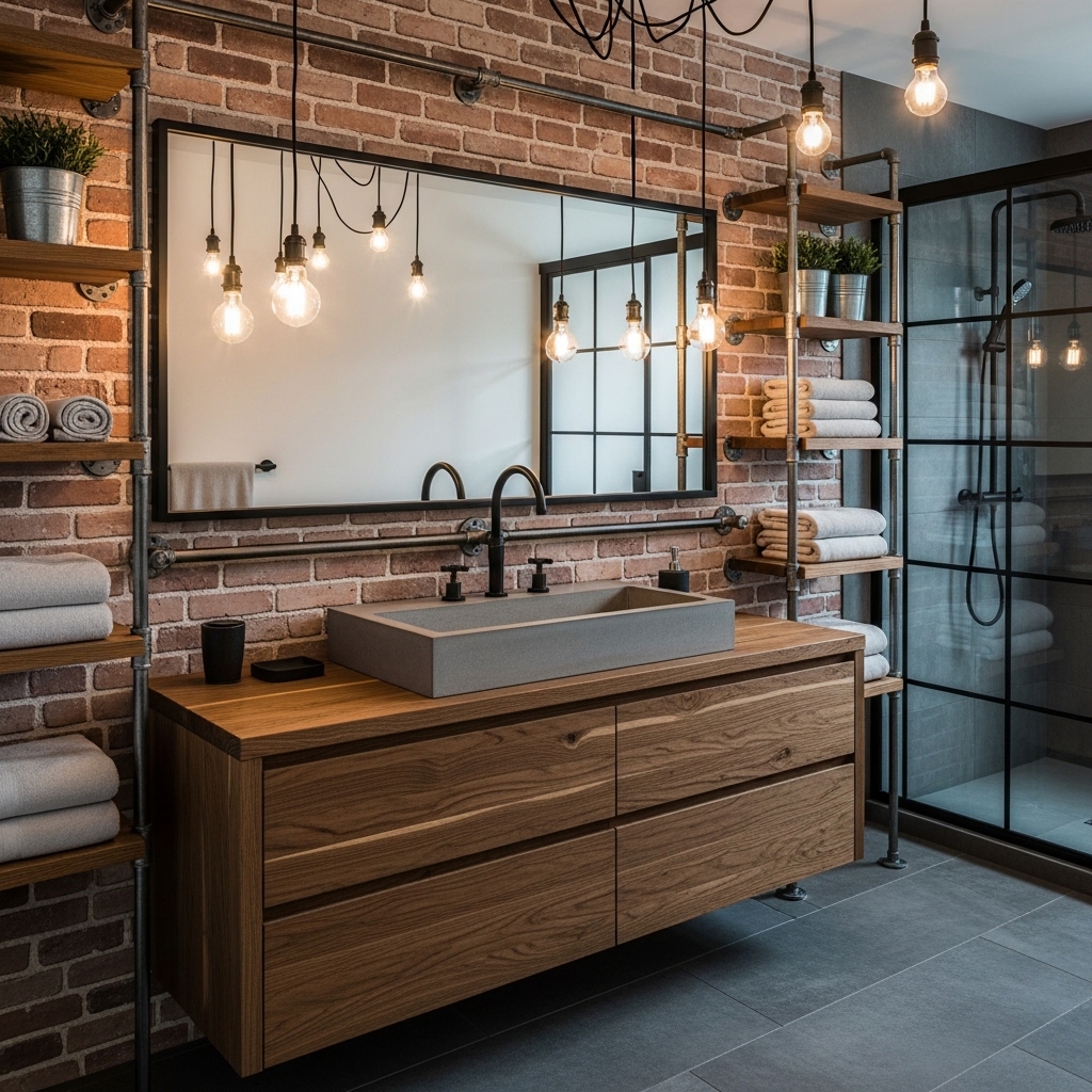 14 Stunning Joanna Gaines Bathroom Transformations 8 Vintage Industrial Mix