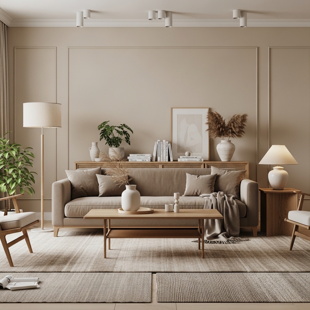 14 Modern Contemporary Living Room Ideas to Add Personality 5 Warm Neutrals with Modern Lines