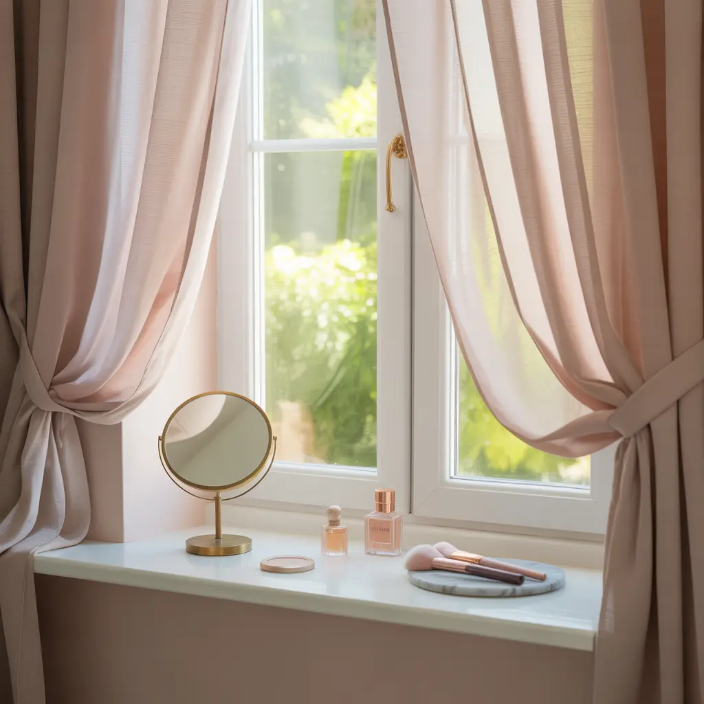 How to Create a Vanity Nook in Small Bedroom (So Chic!) 6 Window Sill Wonder