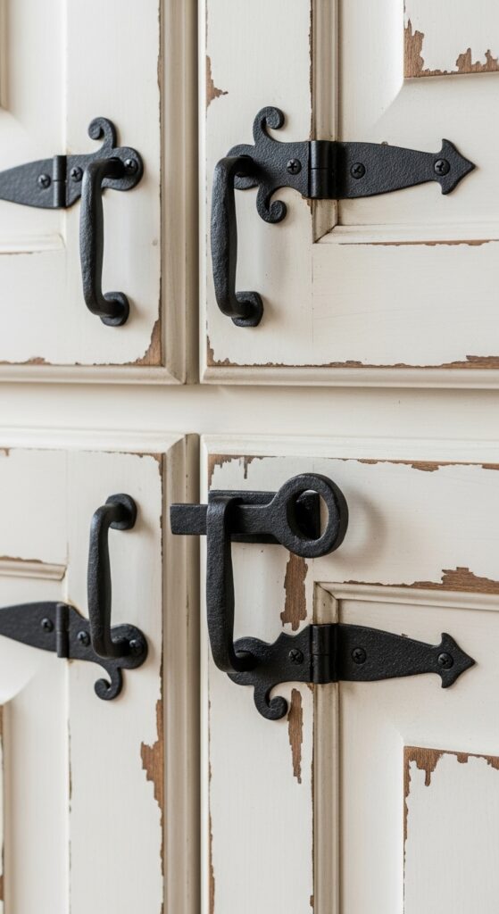 French Country Kitchen Decor: 21 Lived-In Cozy Looks 10 Wrought Iron Hardware Accents