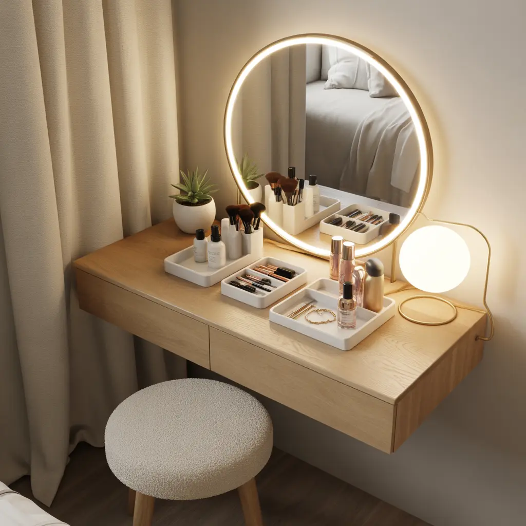 How to Create a Vanity Nook in Small Bedroom (So Chic!) 8 Compact Bedroom Vanity